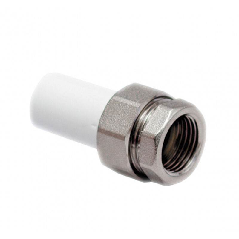 Муфта комбинированная ПП 50-1 1/2'' PN 25 разъёмная с внутренней резьбой серая-1
