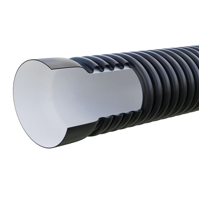 Труба гофрированная ПЭ 1200х1030 SN8-9 6,5м с раструбом FDplast-2