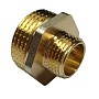 Ниппель латунный никелированный DN 20-15 PN 40 штуцер-штуцер переходный купить в Новосибирске | «Проконсим»