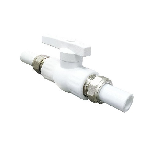 Краны шаровые ПП DN 20-32 PN 25 с двусторонним разъемным соединением белые Valfex купить в Новосибирске | "Проконсим" Краны шаровые ПП DN 20-32 PN 25 с двусторонним разъемным соединением белые Valfex купить в Новосибирске | "Проконсим"