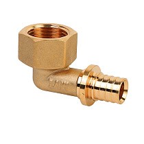 Угольники латунные для PEX-PEX труб DN 16-32 PN 16 под надвижную гильзу MVI SF.431 купить в Новосибирске | "Проконсим"