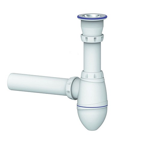Сифон для умывальника Unicorn А210, 40х40 прямой отвод, 1 1/2'' х40 чаша из нержавеющей стали купить в Новосибирске | "Проконсим"