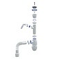 Сифон для мойки Unicorn В320V, 40х50 гибкий отвод, 1 1/2'' х40 чаша из нержавеющей стали с отводом для стиральной машины купить в Новосибирске | "Проконсим"