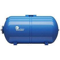 Гидроаккумуляторы для водоснабжения DN 25 PN 10 горизонтальные голубые WESTER купить в Новосибирске | "Проконсим"