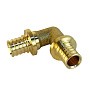 Угольник латунный для PEX труб 20-20 PN 16 S-2,8мм под надвижную гильзу Valfex VF.451.AF купить в Новосибирске | "Проконсим"