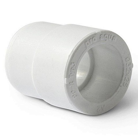 Муфта переходная ПП 25-20 PN 25 штуцер-муфта белая Pro Aqua PA12512P купить в Новосибирске | "Проконсим"
