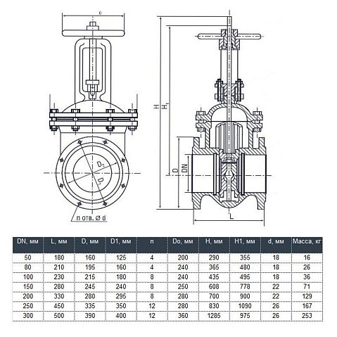 Задвижка чугунная 30ч6бр DN 100 PN 16(10) фланцевая параллельная ЛМЗ Семенов купить в Новосибирске | "Проконсим"