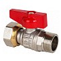 Краны латунные шаровые DN 15-20 PN 40 никелированные бабочка штуцер-накидная гайка MVI BV.531 купить в Новосибирске | "Проконсим"