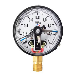  Манометр Росма ТМ-510Р.04 IP54, 100мм, 0-1,6МПа, резьба M20x1,5, с электронной приставкой тип I, радиальный, класс точности 1,5 (930092832) со склада Проконсим в Новосибирске
