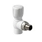 Краны шаровые ПП DN 20-25 PN 25 для радиатора угловые белые Pro Aqua купить в Новосибирске | "Проконсим"
