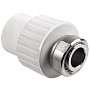 Муфта комбинированная ПП 20-1/2'' PN 25 с накидной гайкой белая РТП 10696 купить в Новосибирске | "Проконсим"