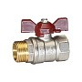Кран латунный шаровой Temper 88.В-Н.12.Б DN 15 PN 40 бабочка муфта-штуцер купить в Новосибирске | "Проконсим"
