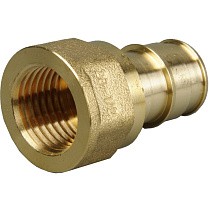 Муфты латунные для PEX труб DN 16-50 PN 10 под надвижную гильзу OP с внутренней резьбой ONE PLUS купить в Новосибирске | "Проконсим"