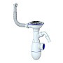 Сифон для мойки Unicorn В431VP, без отвода, 3 1/2'' х40 с отводом для стиральной машины, круглый перелив купить в Новосибирске | "Проконсим"