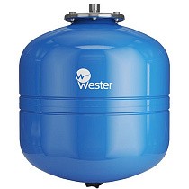 Гидроаккумуляторы для водоснабжения DN 20-25 PN 10 вертикальные голубые WESTER купить в Новосибирске | "Проконсим"