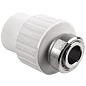 Муфта комбинированная ПП 32-1'' PN 25 с накидной гайкой белая РТП 14619 купить в Новосибирске | "Проконсим"