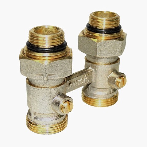 Узелы нижнего подключения Vekotrim DN 15 PN 10 прямой для двухтрубной системы радиаторов купить в Новосибирске | "Проконсим"