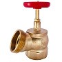 Клапан пожарный латунный угловой 125гр. DN 50-65 PN 16 КПЛ муфта-штуцер с удлиненным шпинделем Апогей купить в Новосибирске | "Проконсим"