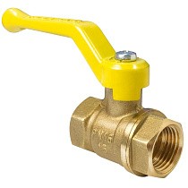 Краны латунные шаровые газовые 11Б27фтМ DN 15-50 PN 25-40 рычаг муфта-муфта Valfex.271.LR3 купить в Новосибирске | "Проконсим"