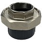Муфта разборная НПВХ DN 32-1" PN 16 клеевая с внутренней латунной резьбой черная Aquaviva AQVBBD32F купить в Новосибирске | "Проконсим"