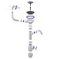 Сифон для мойки Unicorn В430V, без отвода, 3 1/2'' х40 с отводом для стиральной машины, прямоугольный перелив купить в Новосибирске | "Проконсим"