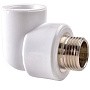 Угольник ПП 20-1/2'' PN 25 белый РВК купить в Новосибирске | "Проконсим"