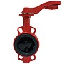Затвор дисковый поворотный DN 125 PN 16 межфланцевый с диском из нержавеющей стали уплотнение-EPDM ручной Рашворк 201