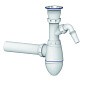 Сифон для умывальника Unicorn А310V, 40х40 прямой отвод, 1 1/2'' х40 чаша из нержавеющей стали с отводом для стиральной машины купить в Новосибирске | "Проконсим"