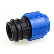 Муфты компрессионные для ПЭ DN 20-110 PN 16 обжимные с внутренней резьбой купить в Новосибирске | "Проконсим"