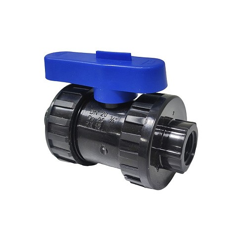 Кран шаровой компрессионный ПНД DN 25 PN 16 наружная резьба -1/2'' внутренняя резьба -3/4'' обжимной для ПЭ труб Кудиновский трубный завод купить в Новосибирске | "Проконсим"