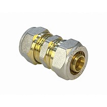 Муфты латунные для PEX труб DN 20-32 PN 10 переходные обжимные никелированные Valfex VF.303.N купить в Новосибирске | "Проконсим"