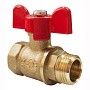 Кран латунный шаровой Valfex Optima.218.L0B1 11Б27фт1М DN 20 PN 25 муфта-штуцер бабочка купить в Новосибирске | "Проконсим"