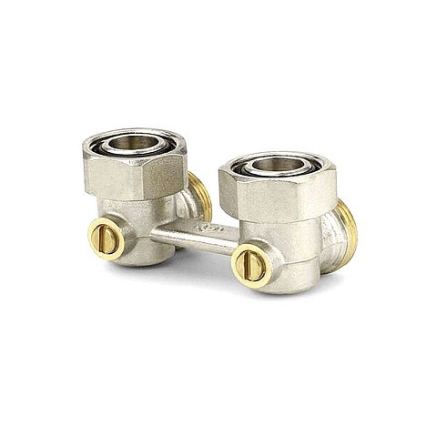 Узелы нижнего подключения VARMEGA VM140 DN20 угловой двухтрубный 3/4''x3/4'' евроконус муфта-штуцер купить в Новосибирске | "Проконсим"