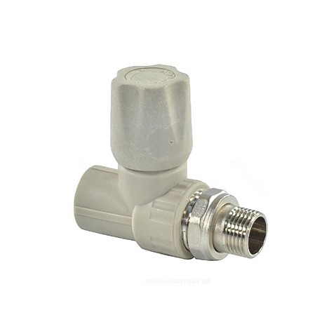 Вентиль для радиатора прямой VALFEX 25 PN 25 G-3/4'' серый купить в Новосибирске | "Проконсим"