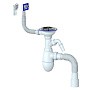 Сифон для мойки Unicorn В427Р, 40х50 гибкий отвод, 3 1/2'' х40 с отводом для стиральной машины, круглый и прямоугольный перелив купить в Новосибирске | "Проконсим"