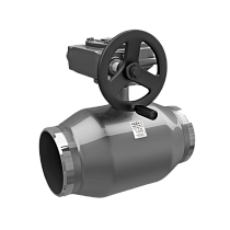 Краны стальные шаровые цельносварные DN 150-400 PN 16-25 приварные с редуктором LD купить в Новосибирске | "Проконсим"