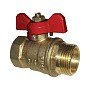 Краны латунные шаровые 11Б27п1 DN 15-32 PN 16 однотипные бабочка муфта-штуцер купить в Новосибирске | "Проконсим"