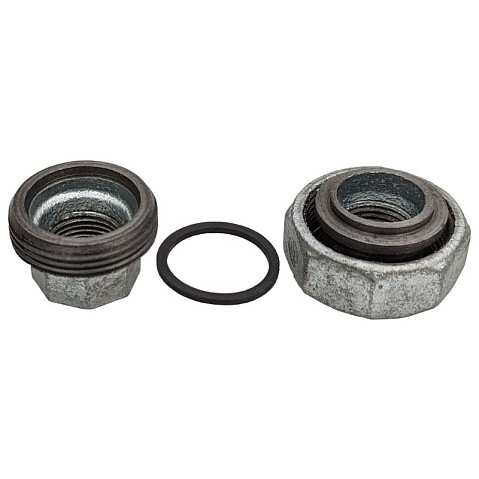 Американка чугунная DN 15-50 PN 16 оцинкованная муфта-муфта с плоской прокладкой Fittex Plus купить в Новосибирске | "Проконсим"