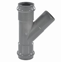 Тройники НПВХ раструбные SDR26 45гр. DN 110-160 PN 10 Хемкор купить в Новосибирске | "Проконсим"