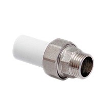 Муфты ПП трубные разъёмные DN 20-40 PN 25 с наружной резьбой американка белые Valfex купить в Новосибирске | "Проконсим"