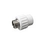 Муфта комбинированная ПП 32-1'' PN 25 с наружной резьбой белая VALFEX Pro купить в Новосибирске | "Проконсим"