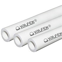 Трубы ПП SDR 6 DN 20-110 PN 20 для ГВС белые Valfex купить в Новосибирске | "Проконсим"