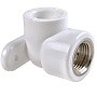 Угольник установочный ПП 20-1/2'' PN 25 белый РВК купить в Новосибирске | "Проконсим"