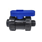 Кран шаровой компрессионный ПНД DN 25 PN 16 наружная резьба -1/2'' внутренняя резьба -3/4'' обжимной для ПЭ труб Кудиновский трубный завод купить в Новосибирске | "Проконсим"