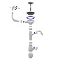 Сифон для мойки Unicorn B430VP, без отвода, 3 1/2'' х40 с отводом для стиральной машины, прямоугольный перелив купить в Новосибирске | "Проконсим"
