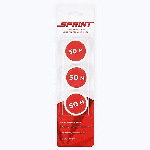 Уплотнительная нить Sprint набор катушек 3х50м, блистер купить в Новосибирске | "Проконсим"