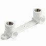 Угольник установочный двойной ПП 20-1/2'' PN 25 с внутренней резьбой белый Pro Aqua PA280008P купить в Новосибирске | "Проконсим"