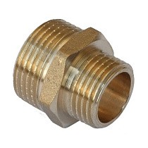 Ниппели латунные DN 20-32 PN 40 штуцер-штуцер переходный купить в Новосибирске | "Проконсим"