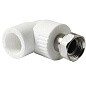 Угольник комбинированный ПП 25-3/4'' PN 25 с накидной гайкой белый Pro Aqua PA29214 купить в Новосибирске | "Проконсим"