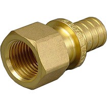 Муфты латунные для PEX труб DN 16-32 PN 10 под надвижную гильзу с внутренней резьбой ONE PLUS купить в Новосибирске | "Проконсим"